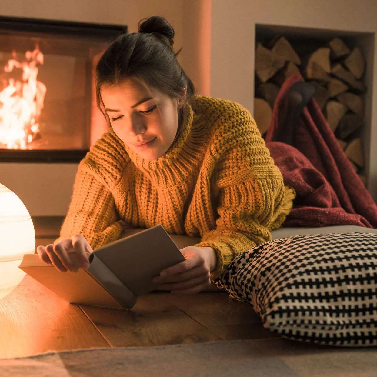 Balanced daylight on interior textures